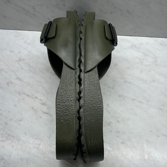 Birkenstock Madrid Essentials Dark Green Slide Sandals Women’s Size 8 (39) - Picture 5 of 5